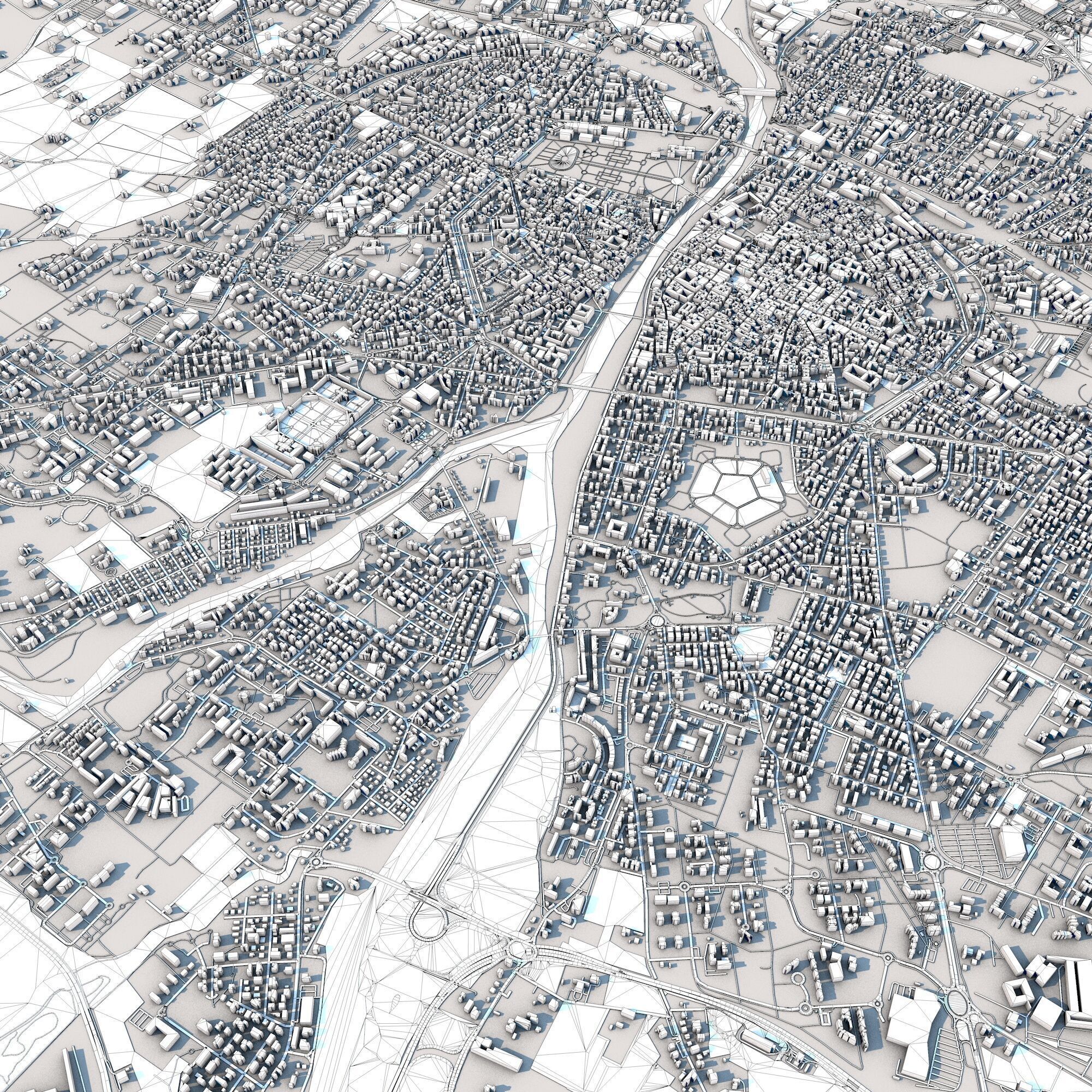 Parma City Italy 3D model_8