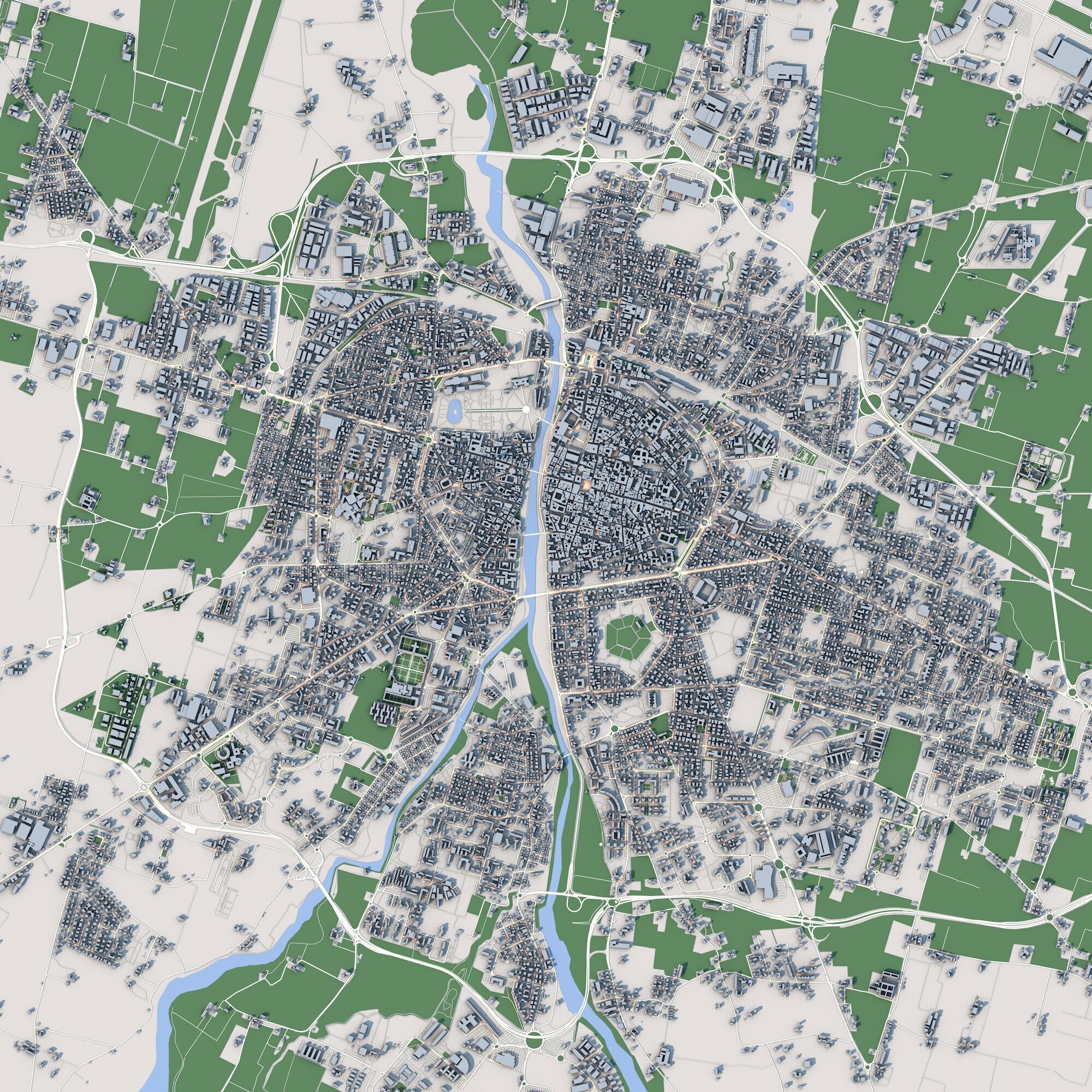 Parma City Italy 3D model_3