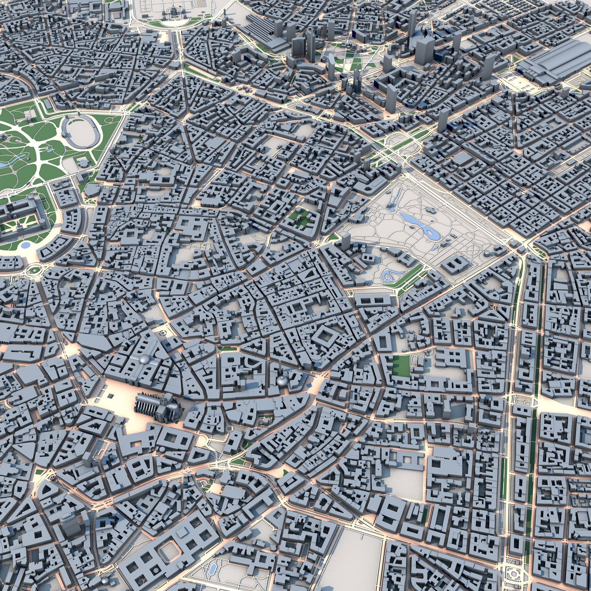 Milan City Italy 3D model_4