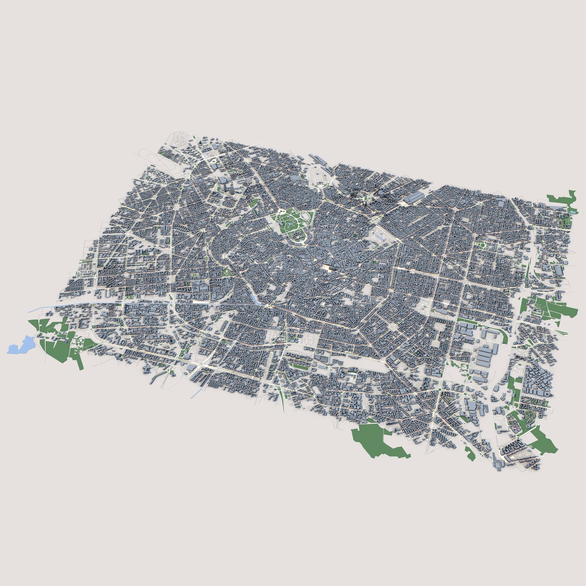 Milan City Italy 3D model_1