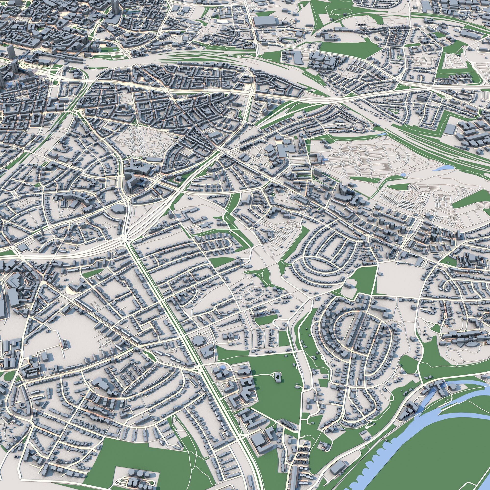 Essen City Germany 3D model_4