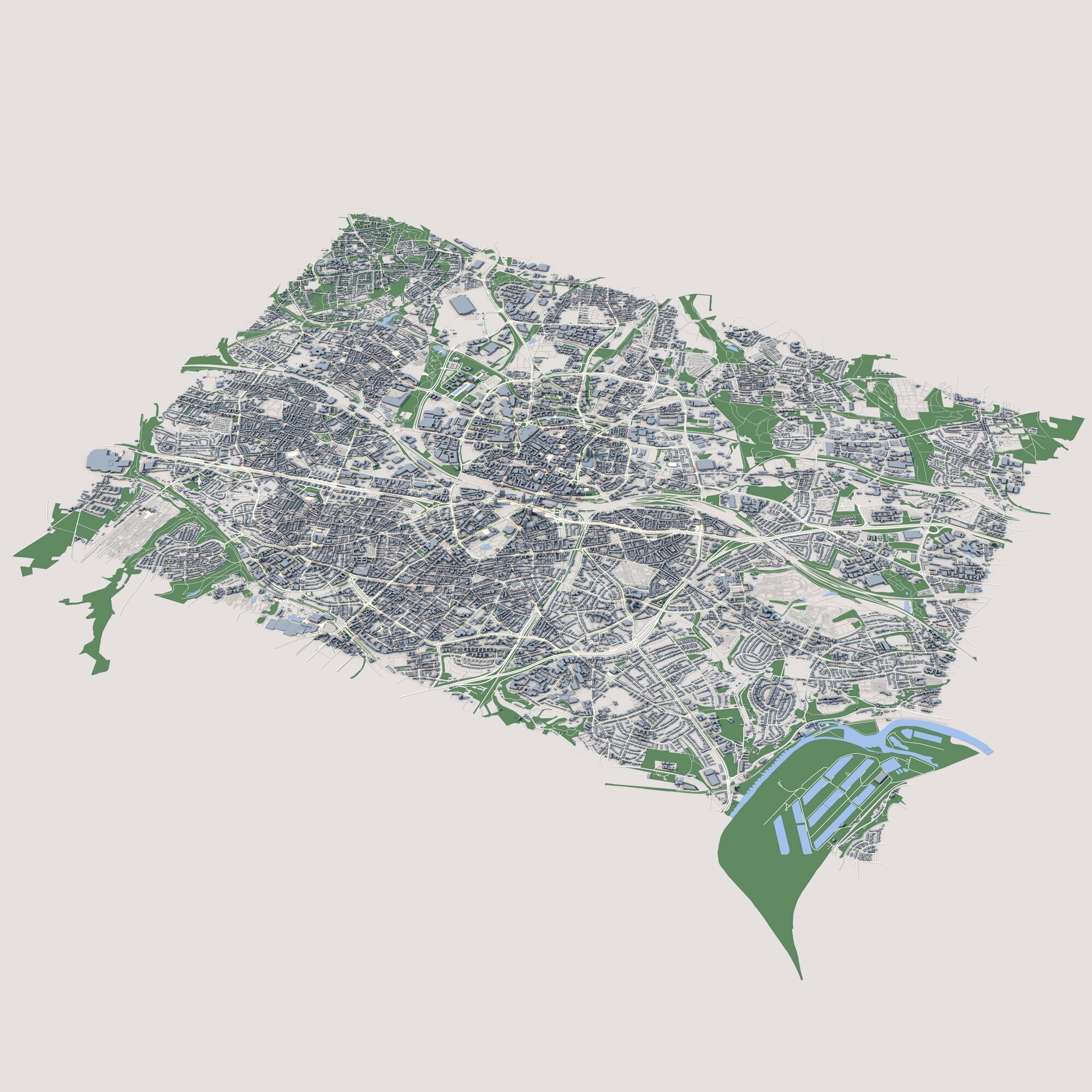 Essen City Germany 3D model_1