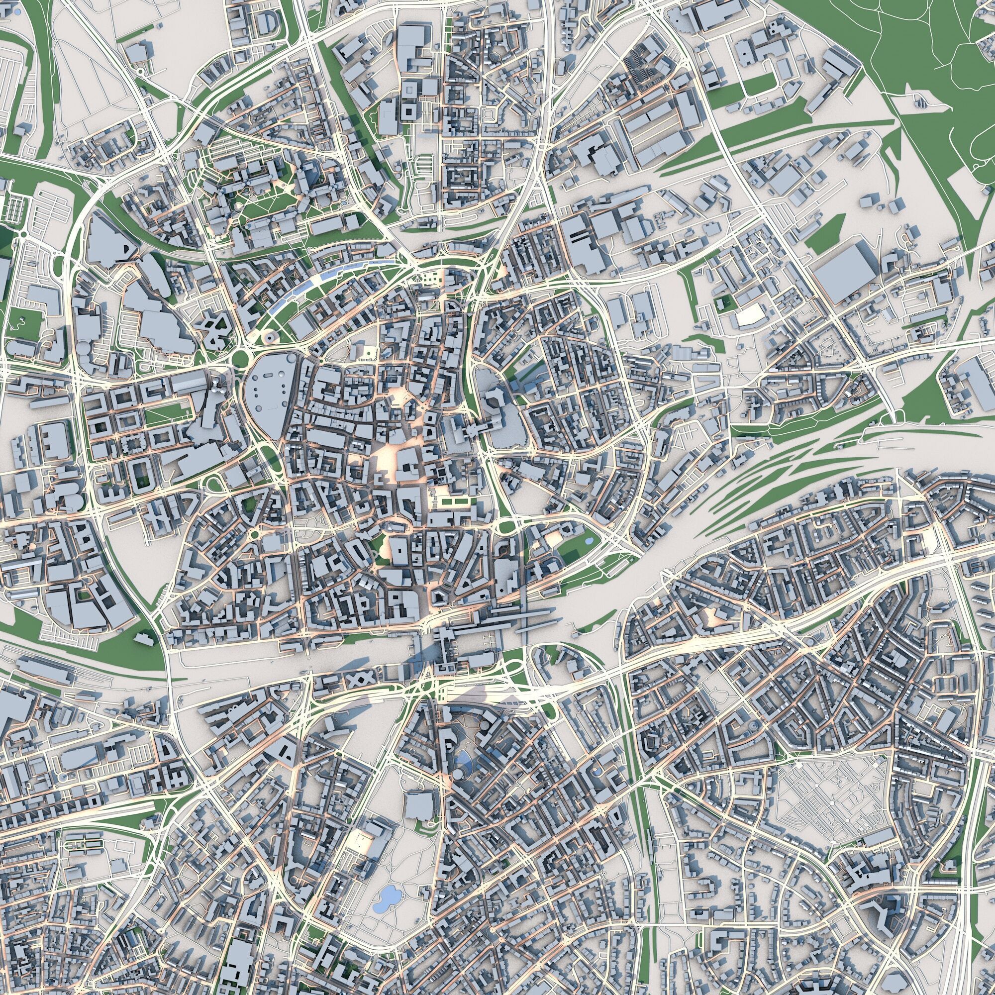 Essen City Germany 3D model_3