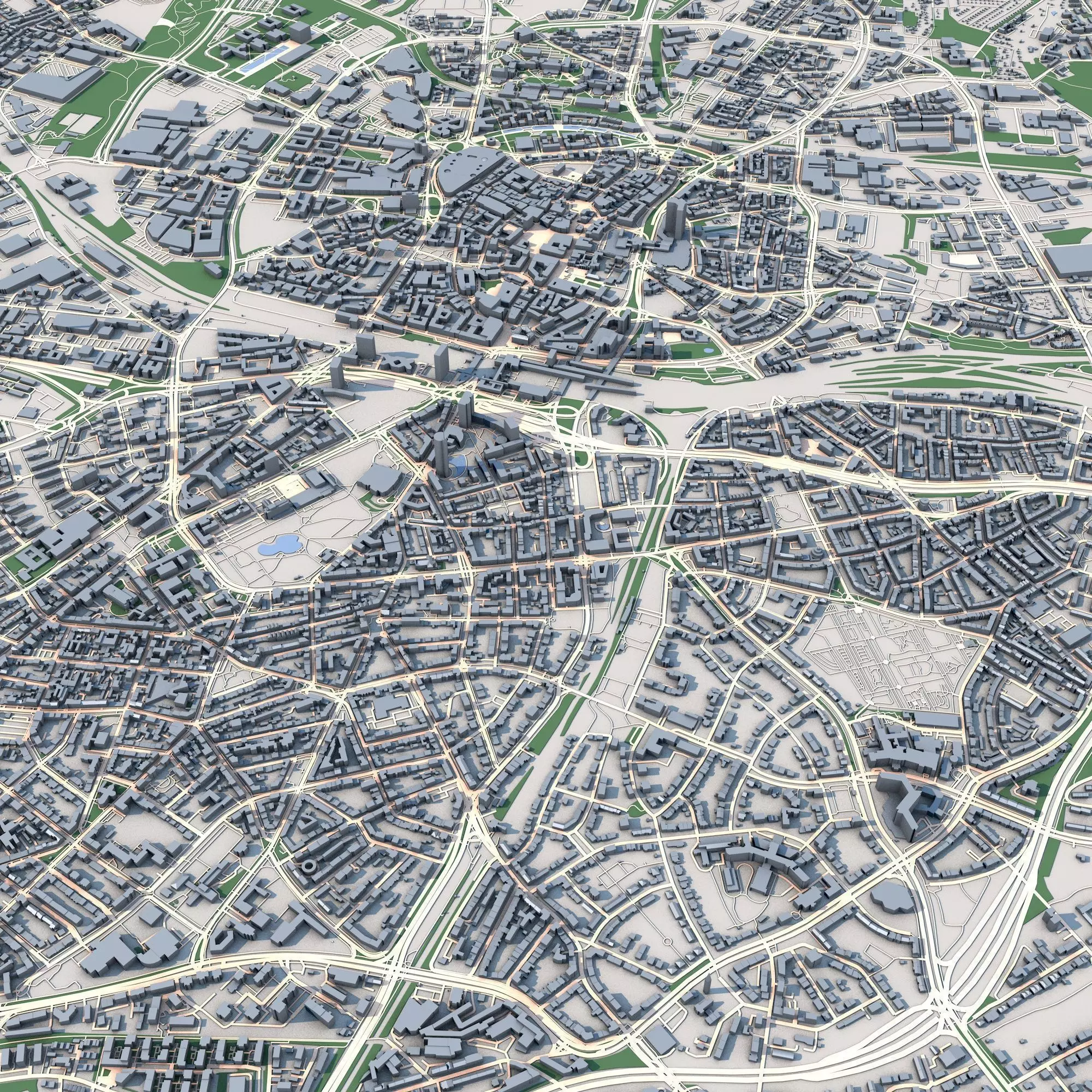 Essen City Germany 3D model_0