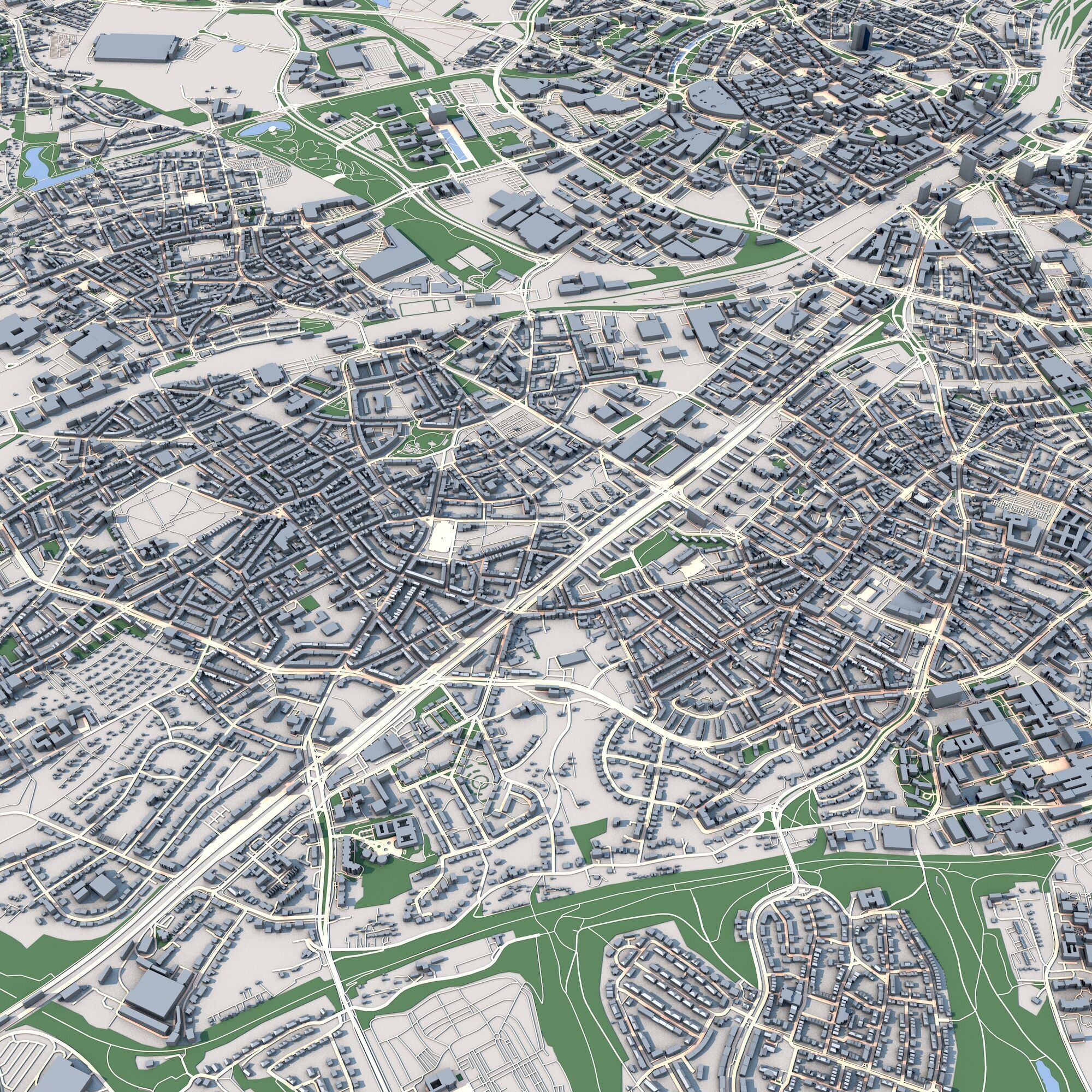 Essen City Germany 3D model_6