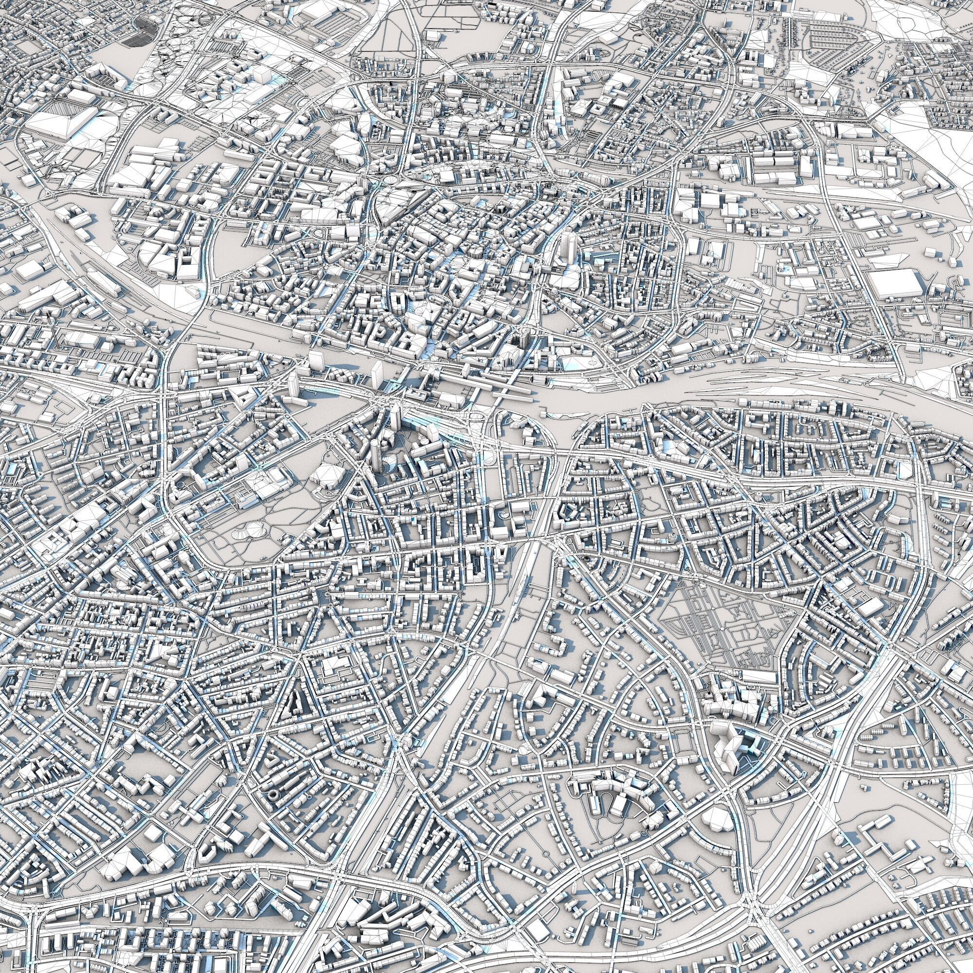 Essen City Germany 3D model_9