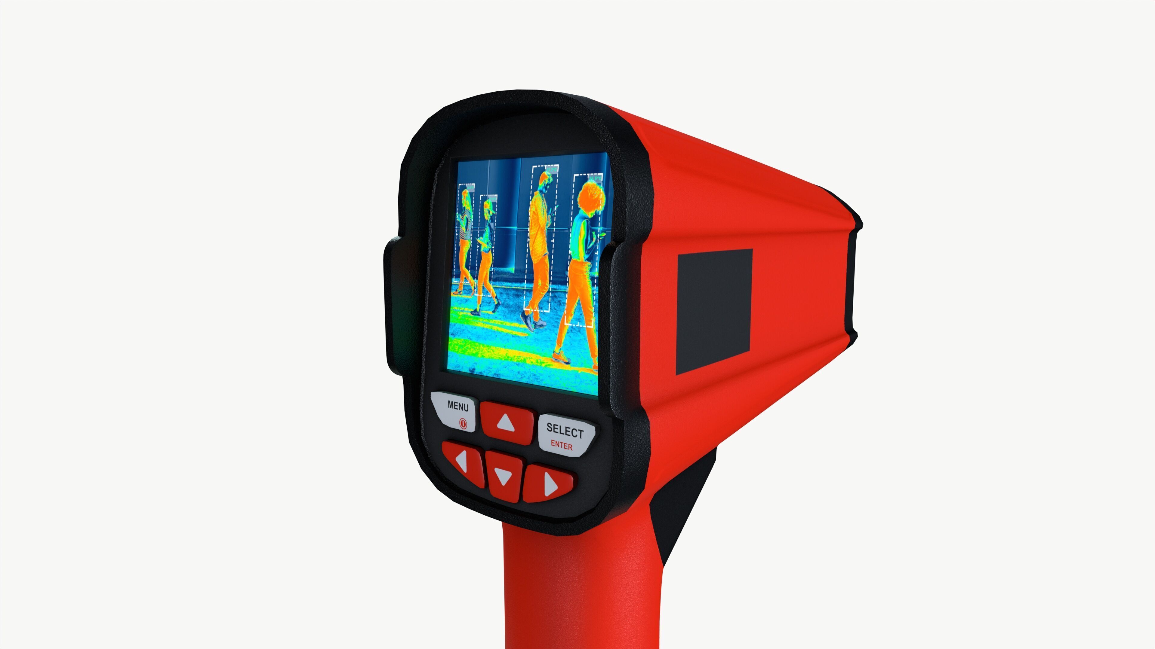 Thermovision device Low-poly 3D model_4