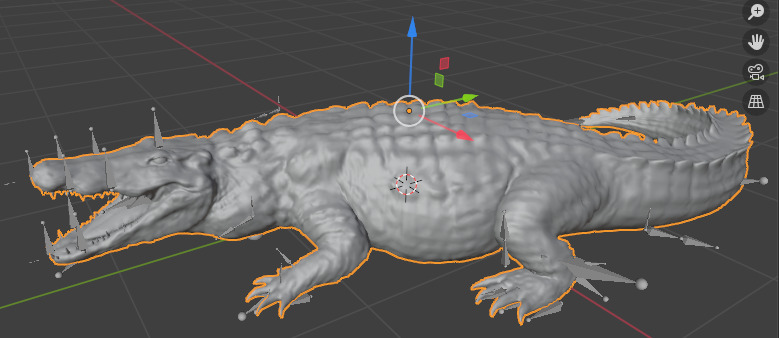 Realistic Crocodile - Alligator 3D model_1