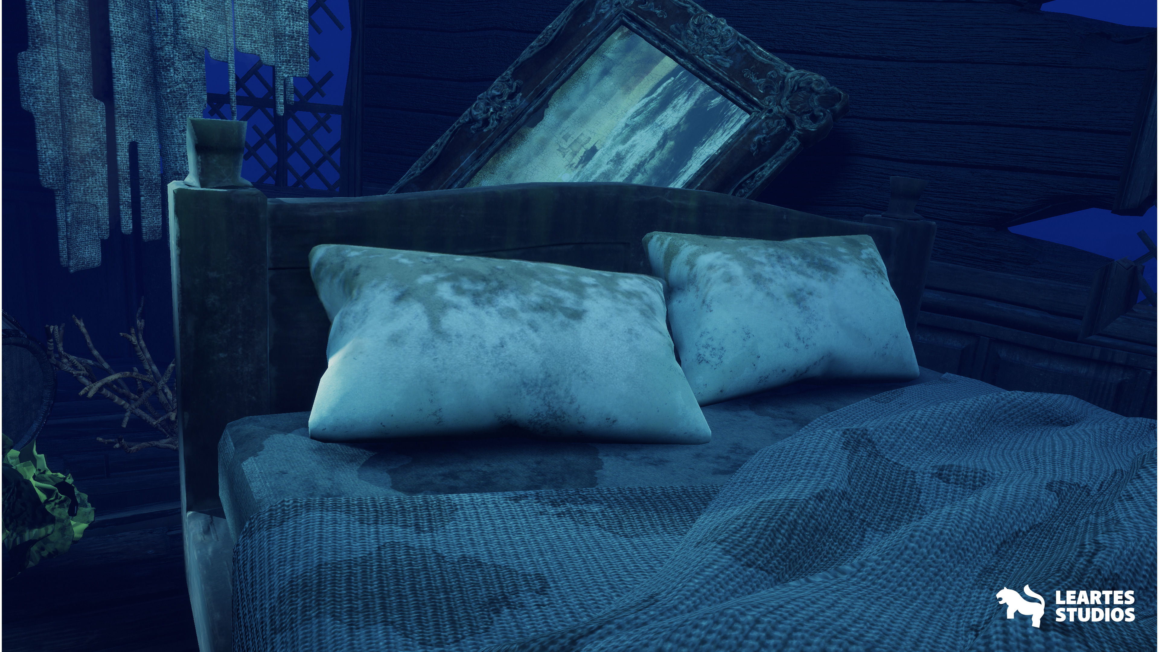 Underwater Sunken Ship Environment Low-poly 3D model_6