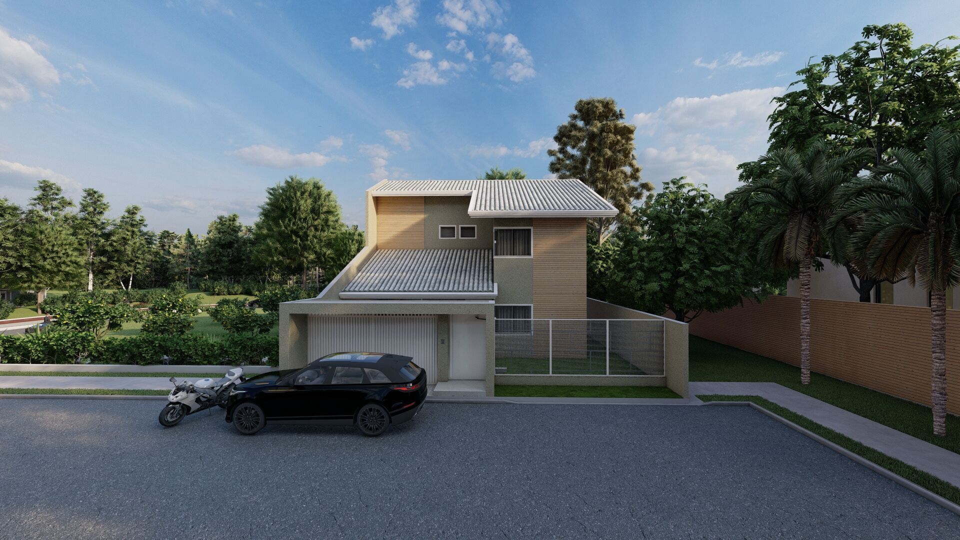 Casa Scene-villa-modern house 3D model_18