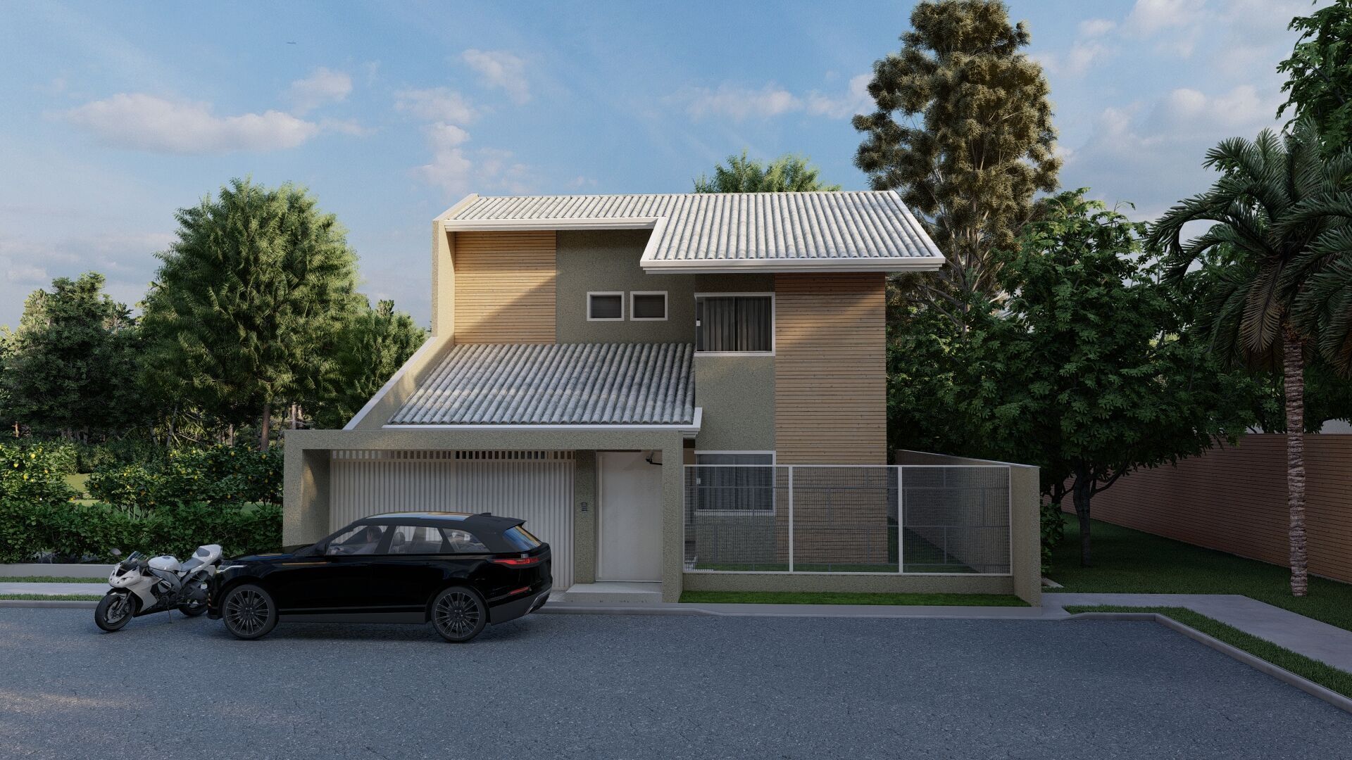 Casa Scene-villa-modern house 3D model_17