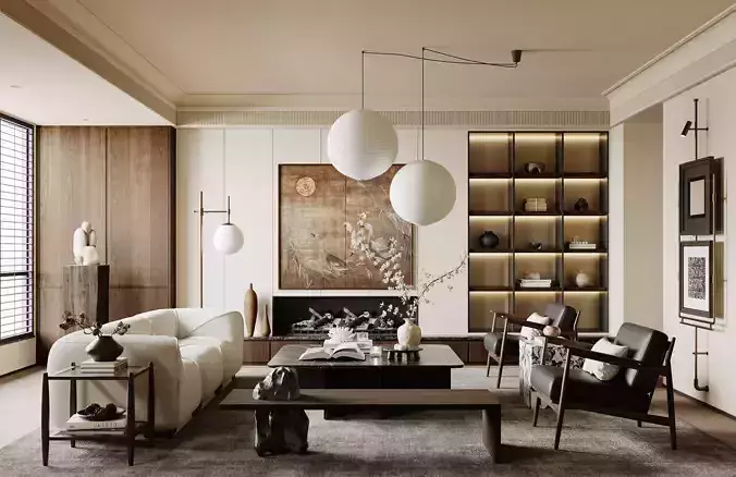 modern living room interior scenes 89