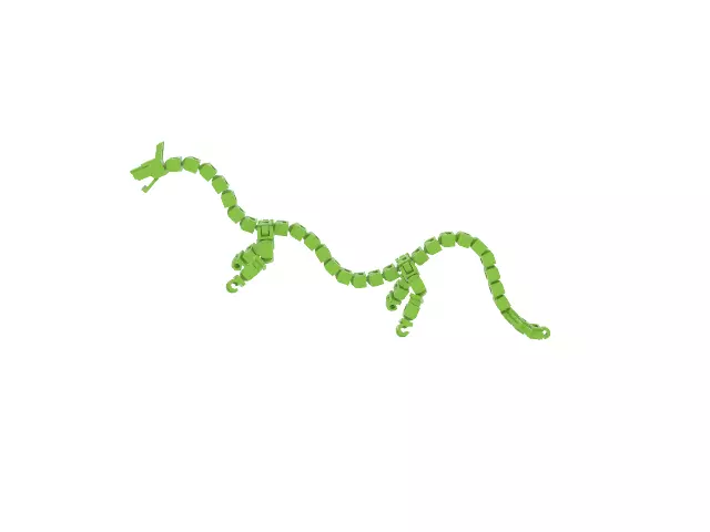 Mini Size Articulated Lilliputian Dragoon 00 3D print model_0