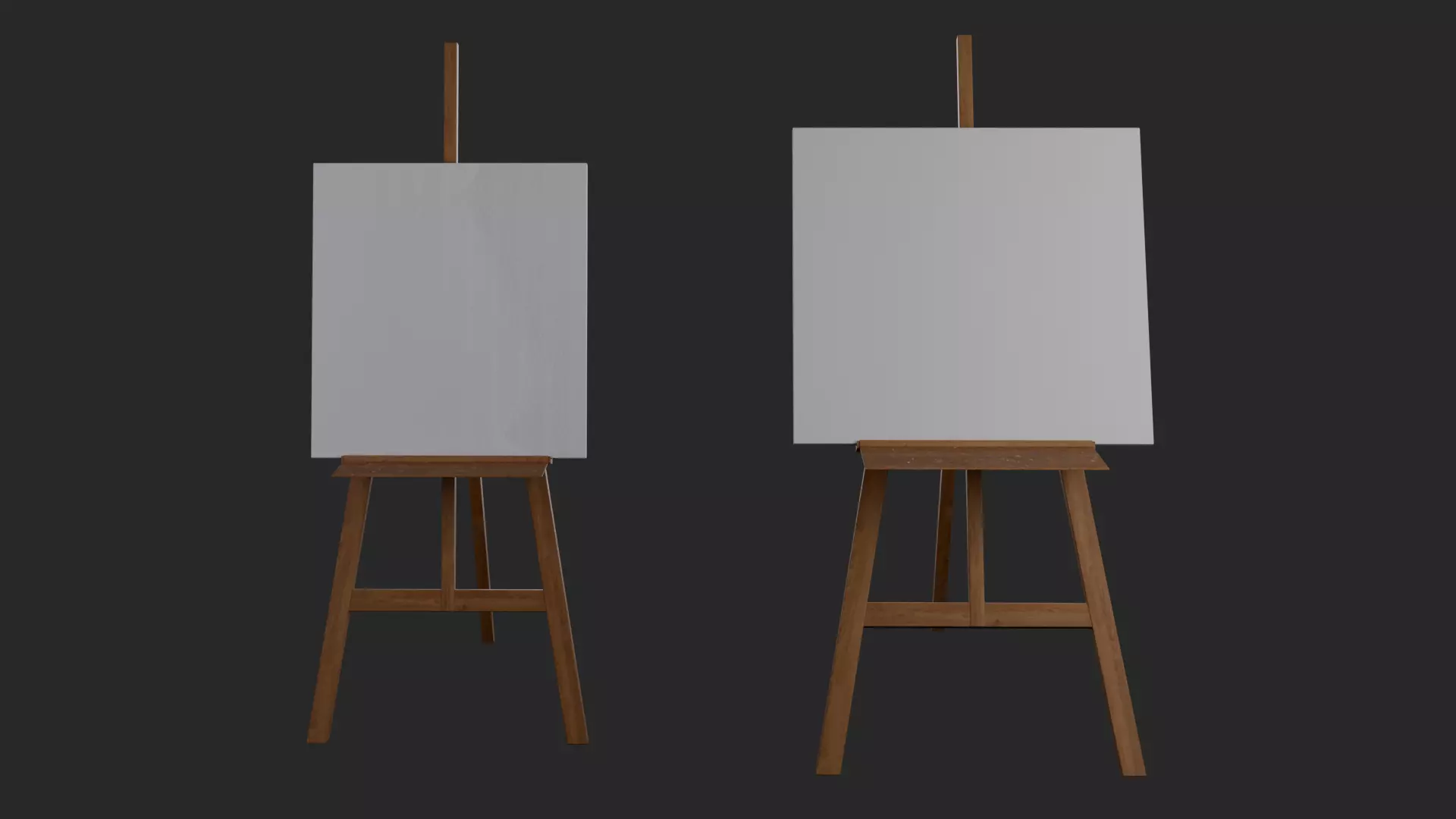 Easel Stand MAYA and Blender Free low-poly 3D model