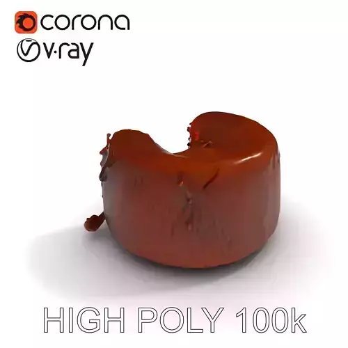 Chocolate Lava Cake Dessert model pack