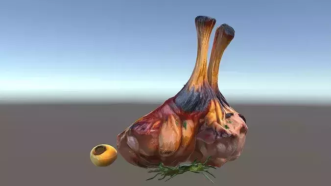 Rack of Lamb with Herbs model pack Low-poly 3D model 4