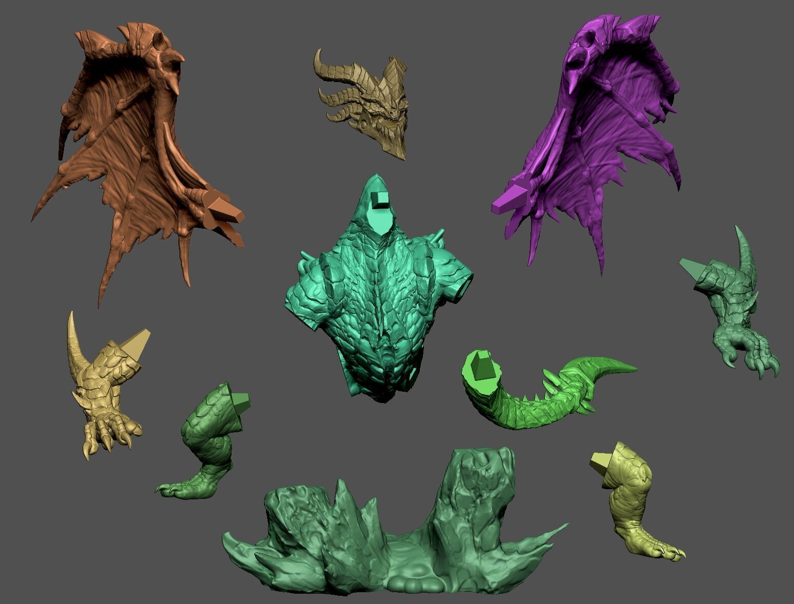 Deathwing 3D print model_9