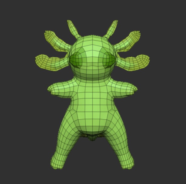 Chubby Cute Amphibians Stylized Game Ready Characters 3D Model Collection_7