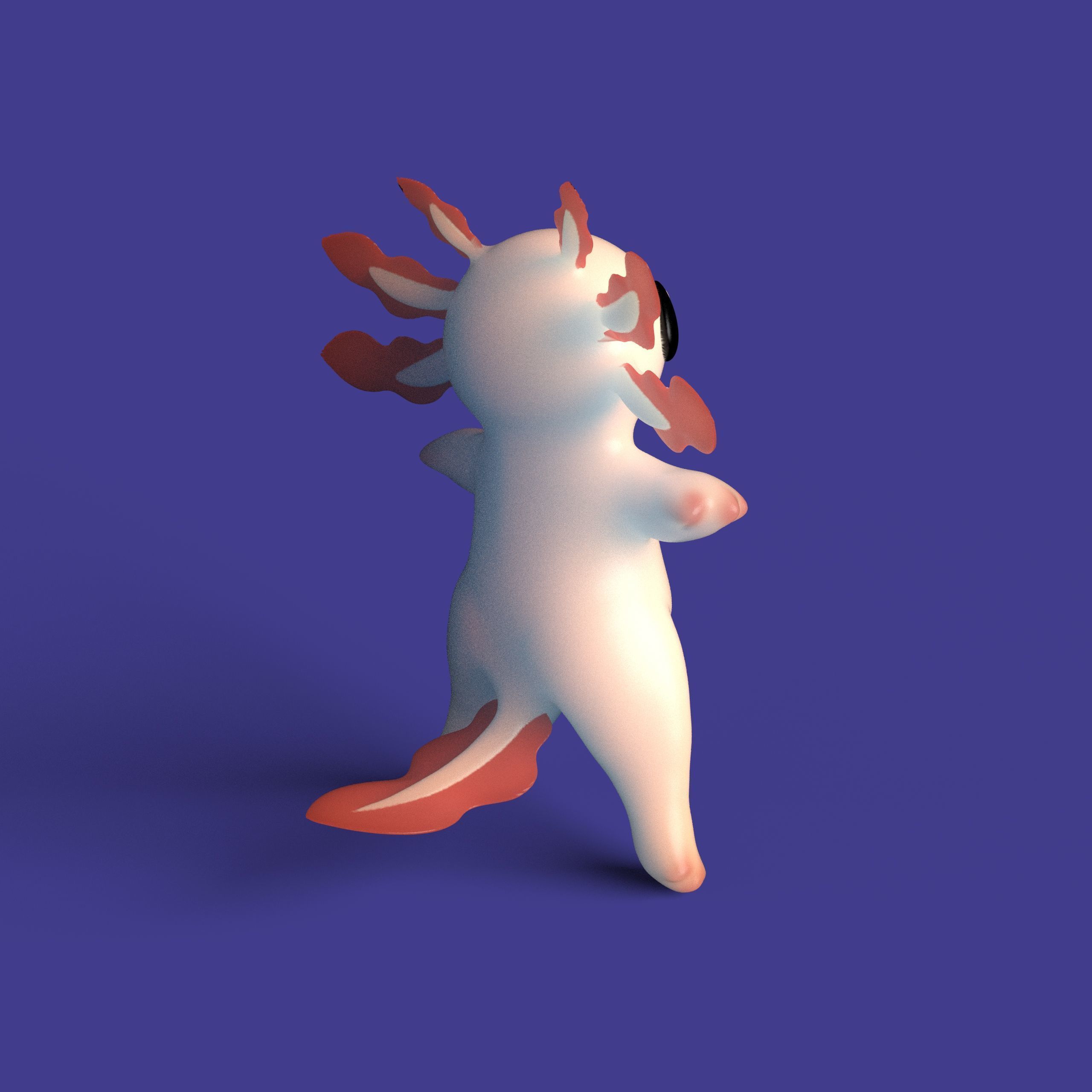 Chubby Cute Amphibians Stylized Game Ready Characters 3D Model Collection_10