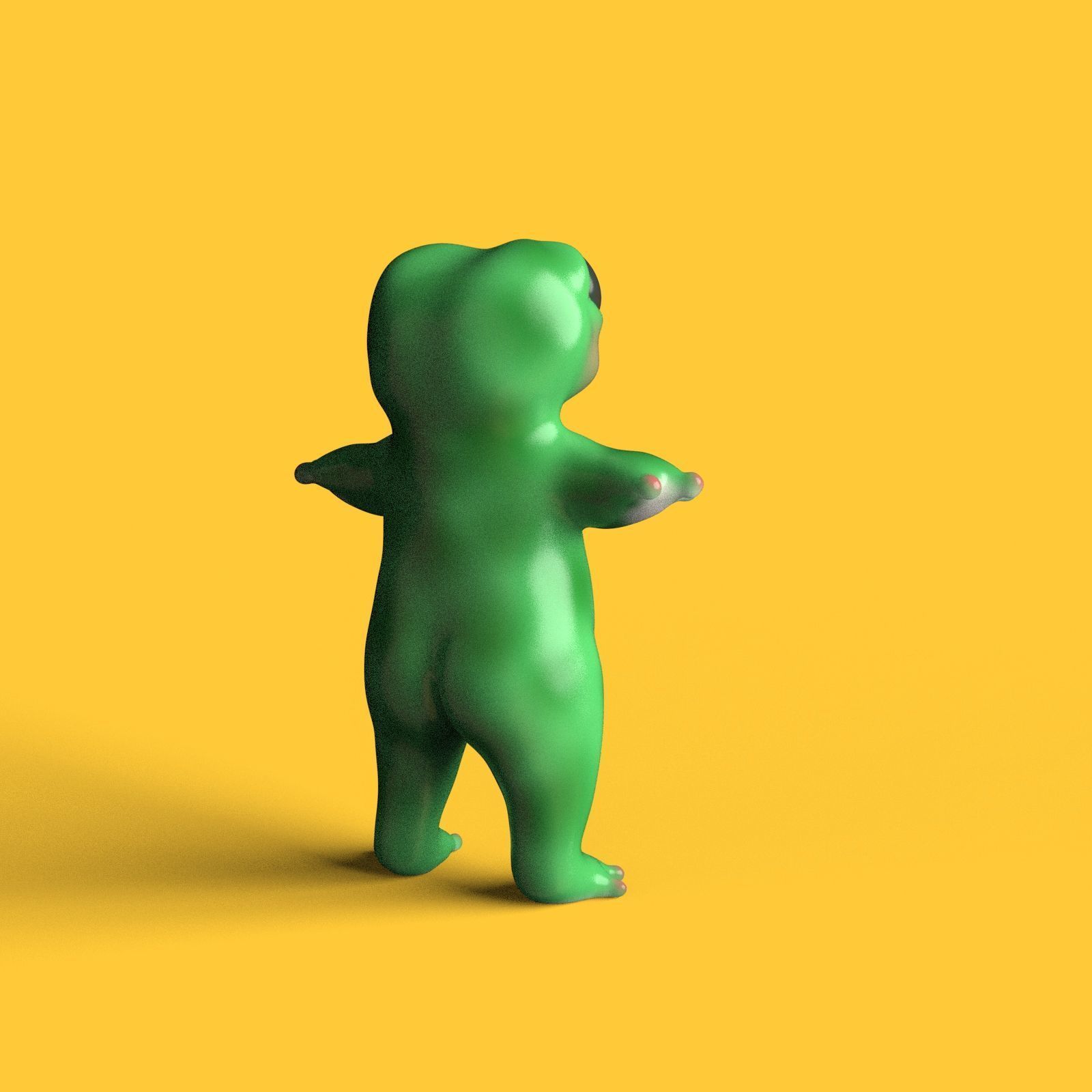 Chubby Cute Amphibians Stylized Game Ready Characters 3D Model Collection_11
