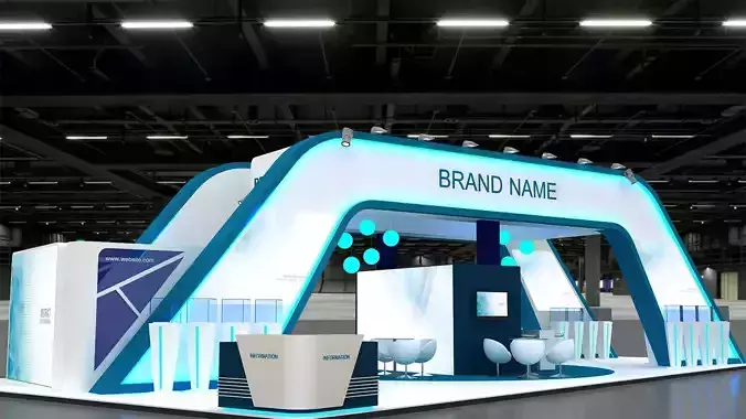 3D Exhibition Booth 3D model