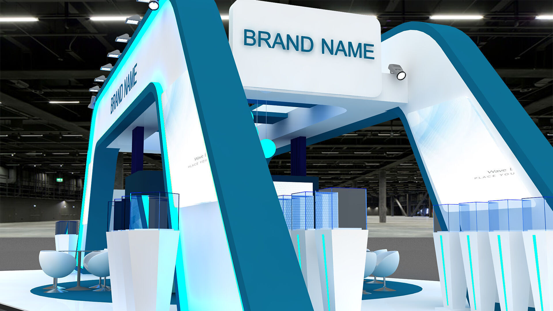 3D Exhibition Booth 3D model_4