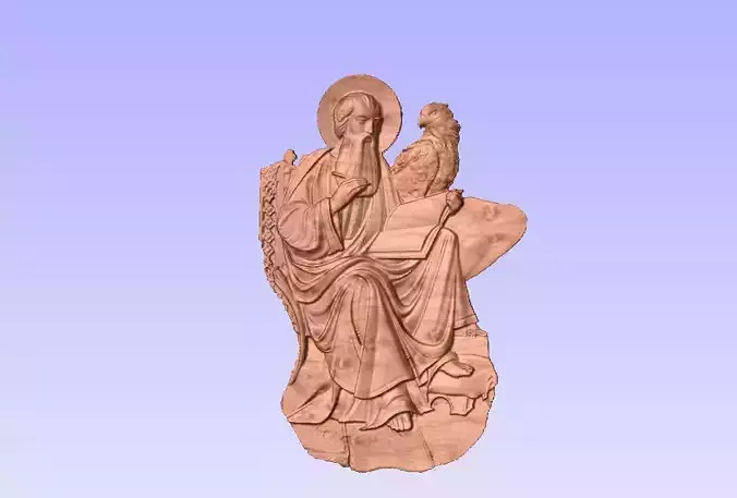 The Four Evangelists and Frame 3D print model