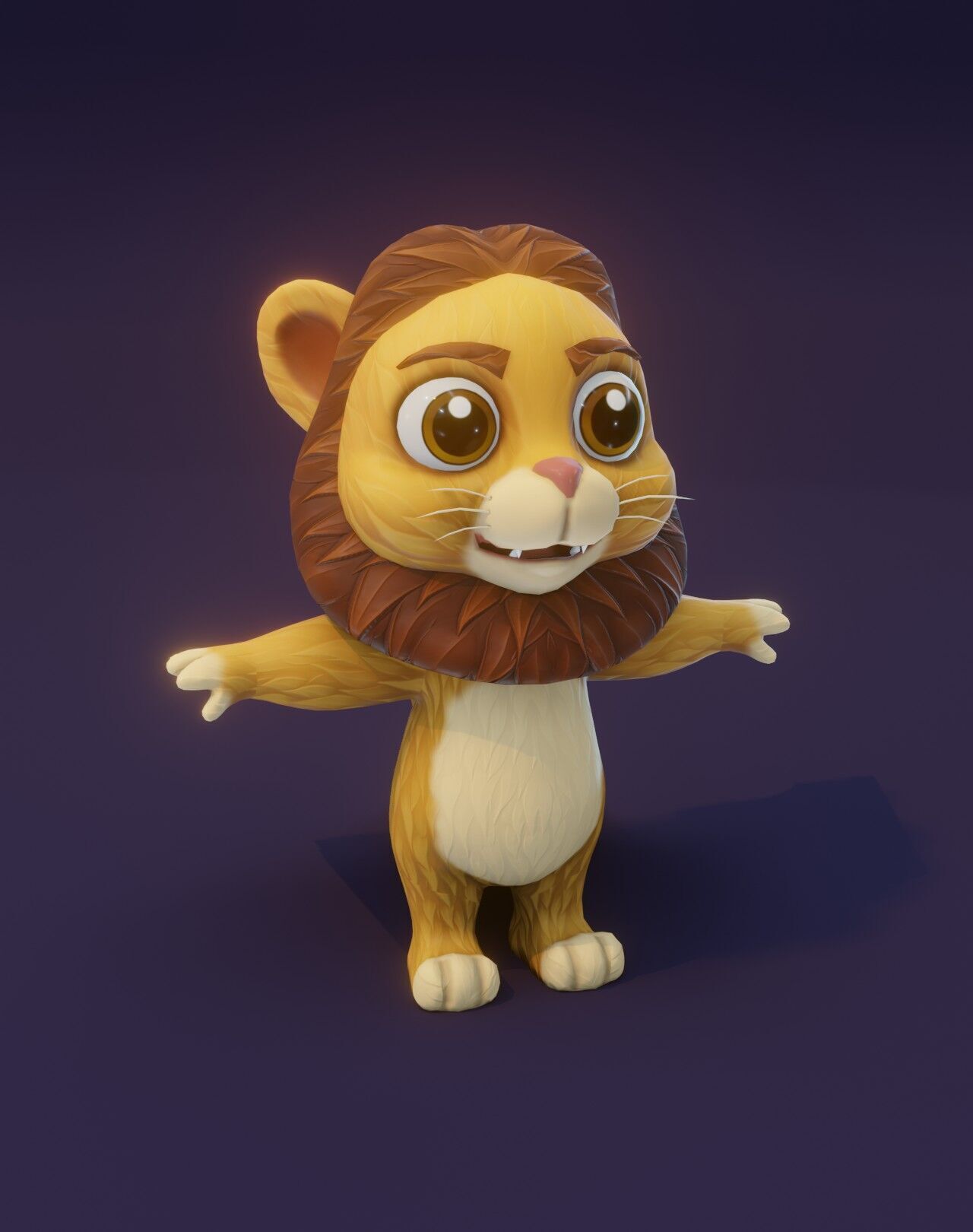 Animated Cartoon Animals Unreal Asset Low-poly 3D model_54