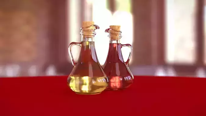 Vinegar and Oil Cruet Bottle