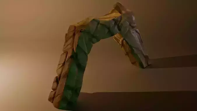 Stylized stone arch cliff 1