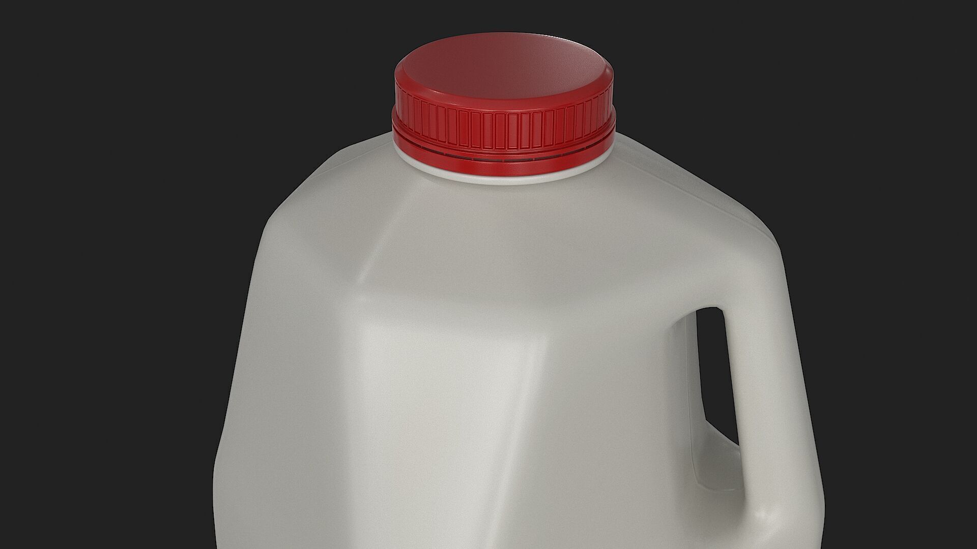 Half Gallon Plastic Jug Low-poly 3D model_3