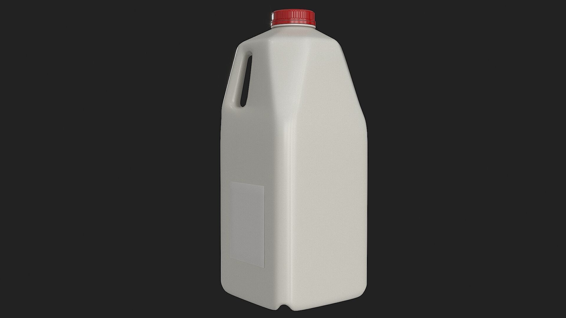 Half Gallon Plastic Jug Low-poly 3D model_12