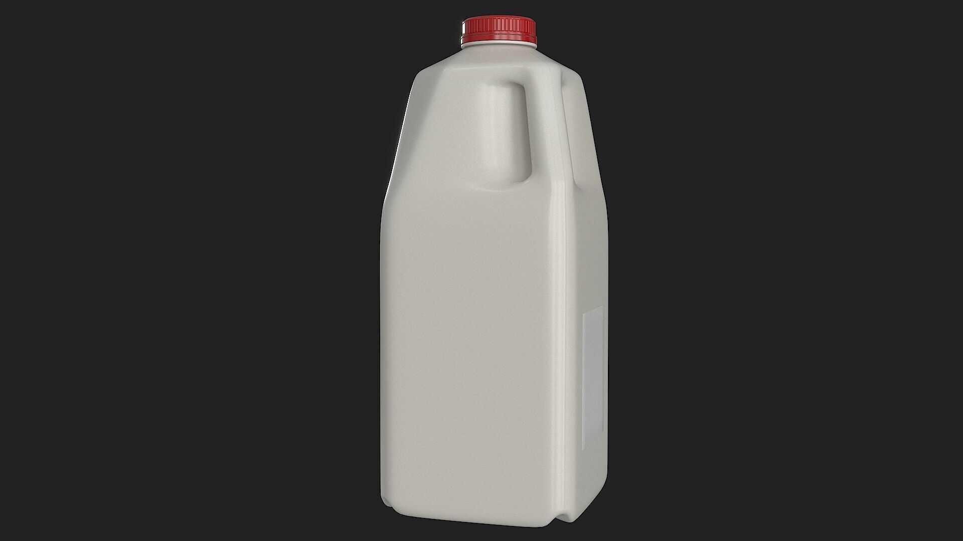 Half Gallon Plastic Jug Low-poly 3D model_14