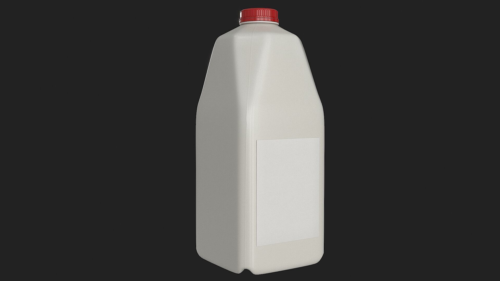 Half Gallon Plastic Jug Low-poly 3D model_10