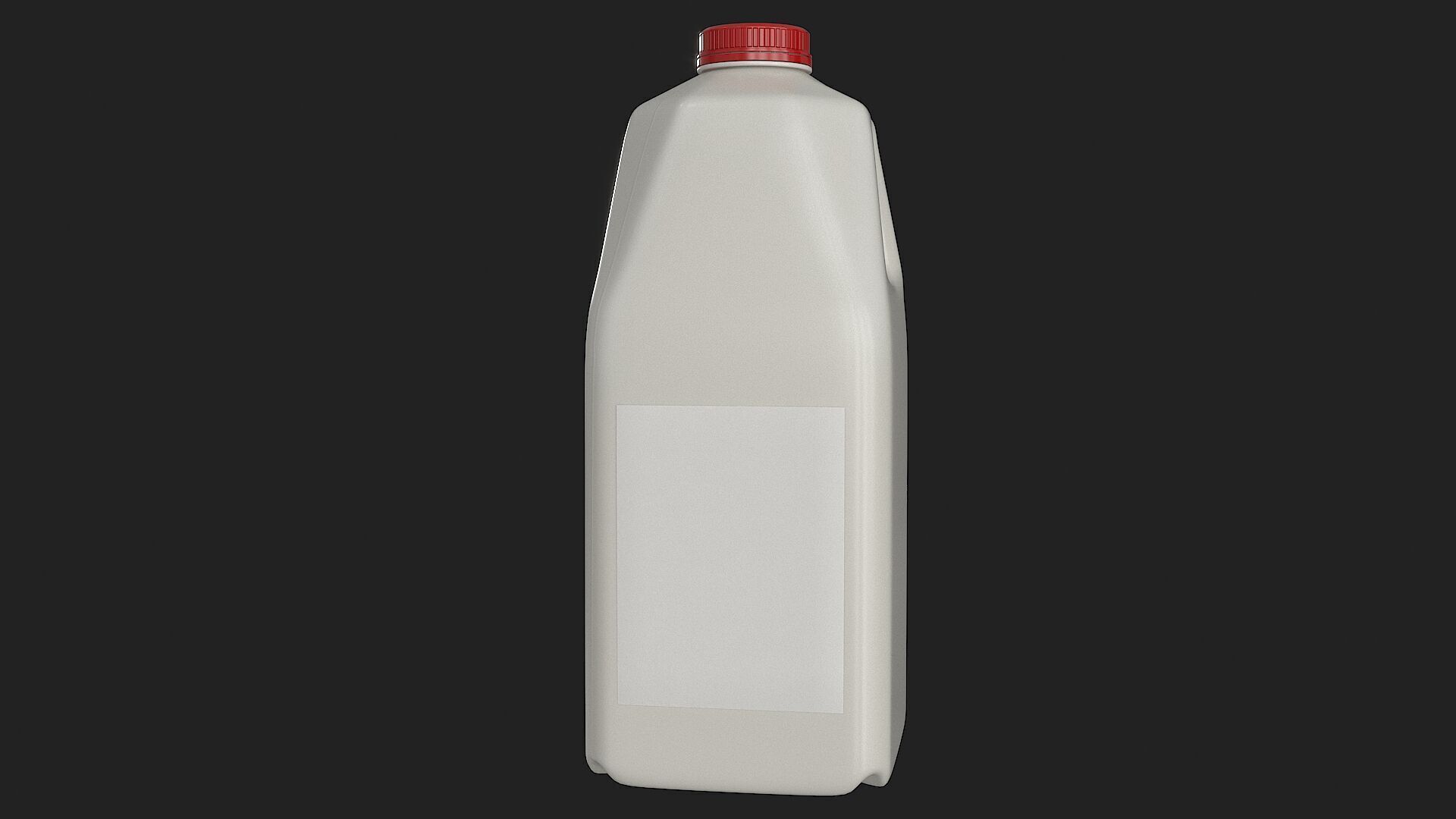 Half Gallon Plastic Jug Low-poly 3D model_9