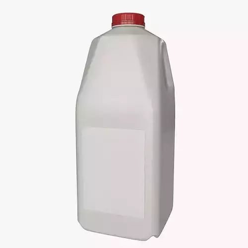 Half Gallon Plastic Jug Low-poly 3D model