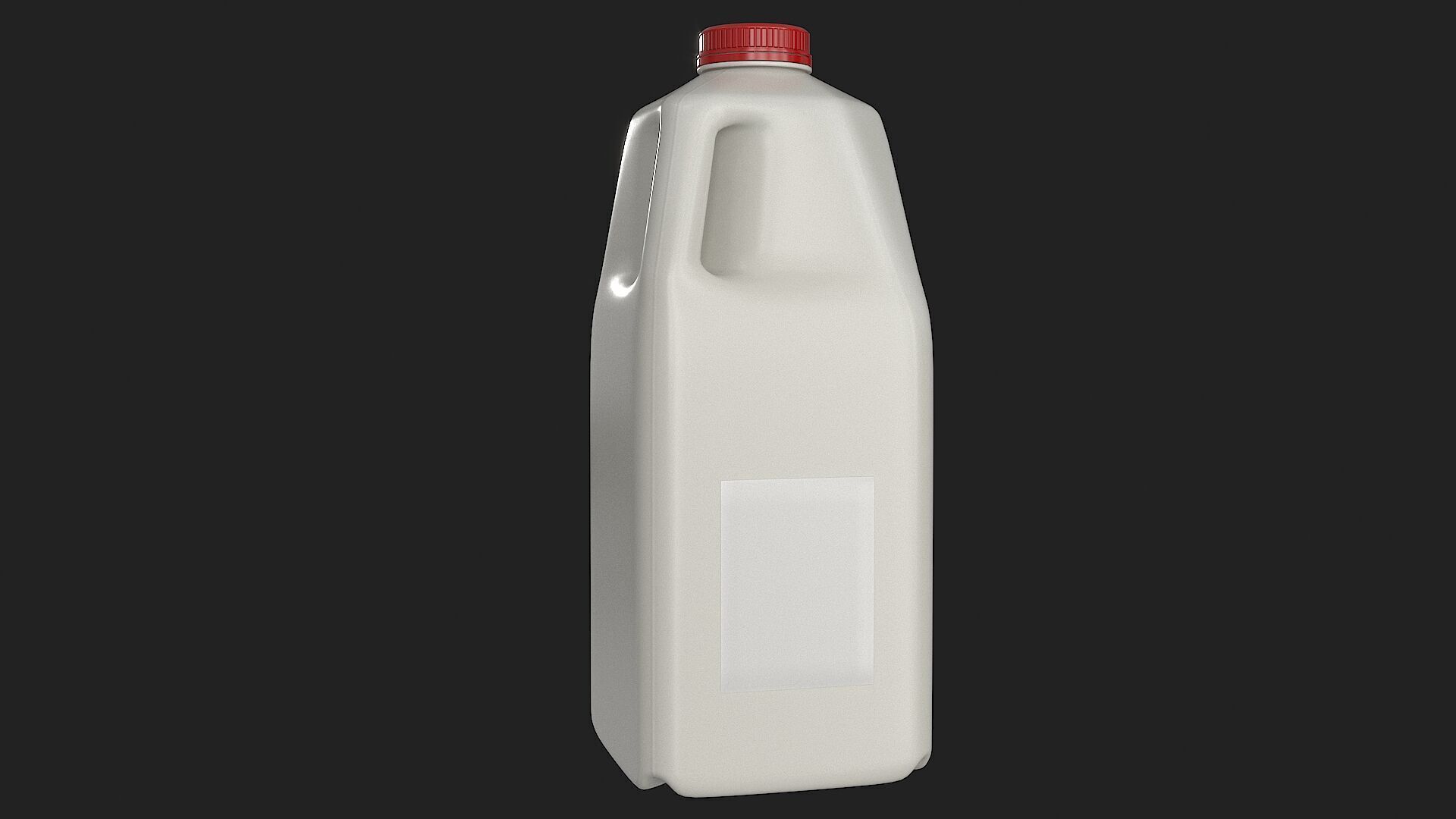 Half Gallon Plastic Jug Low-poly 3D model_13