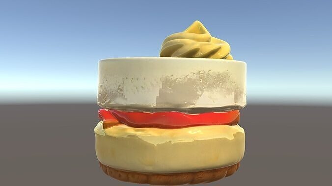 Gourmet Dessert Stack Unique Realistic Model Pack Low-poly 3D model 6
