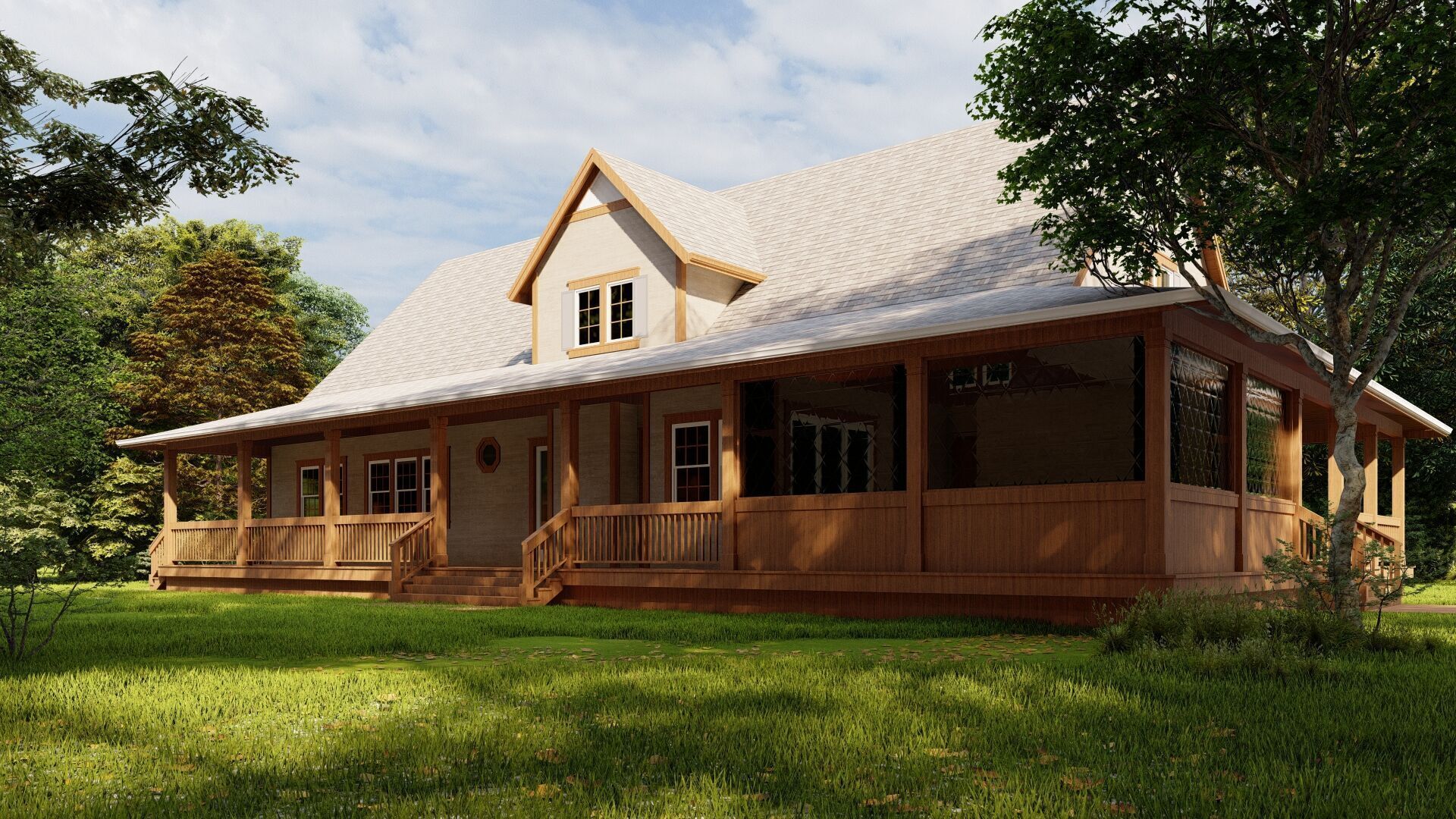 Casa Scene-villa-modern house 3D model_17