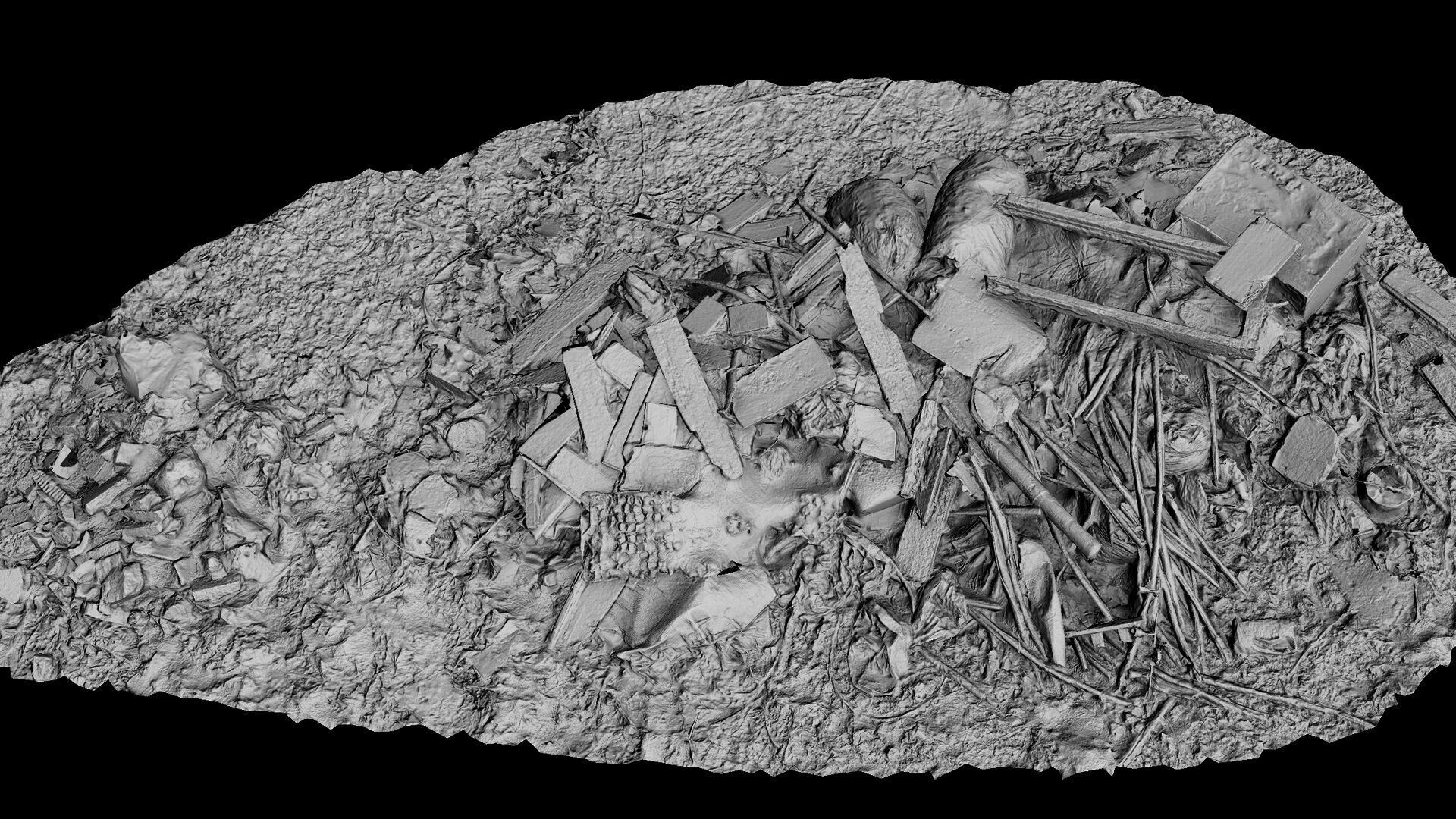 garbage pile mixed trash PBR photogrammetry Low-poly 3D model_6