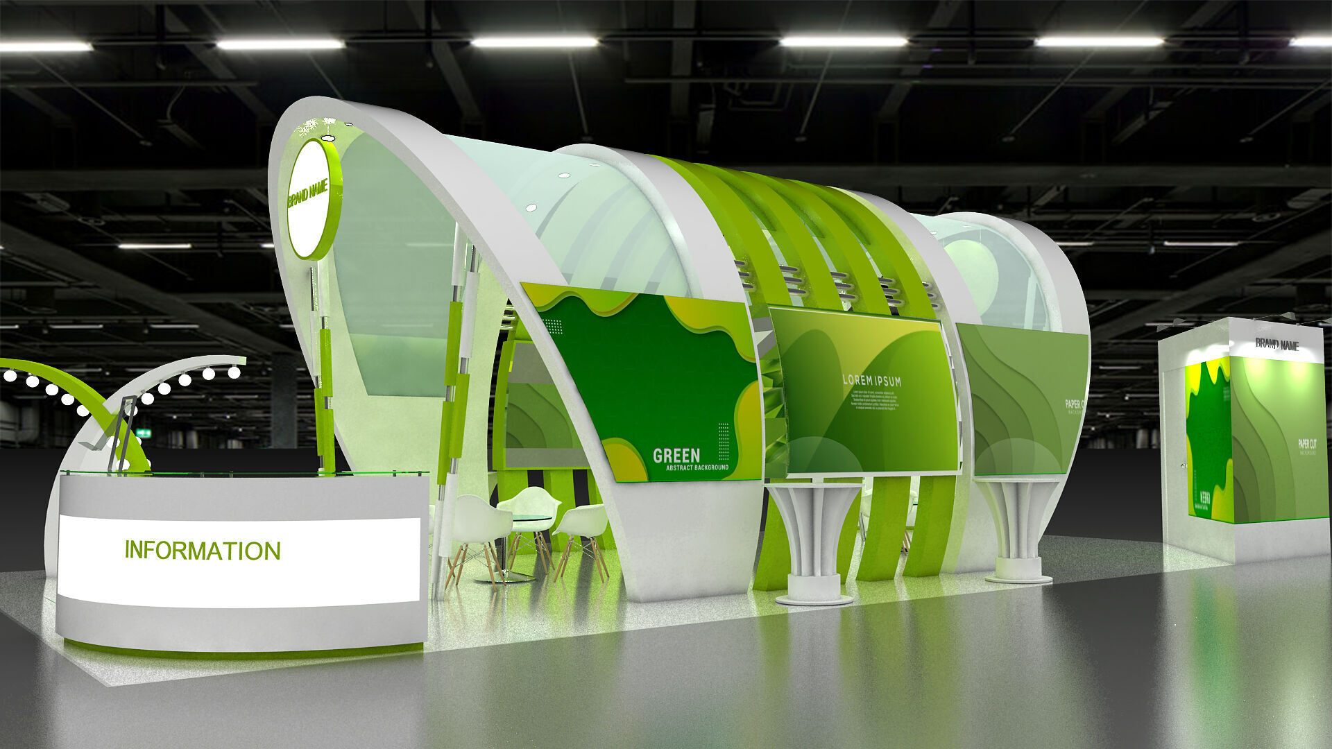 3d model exhibition booth 3D model_1