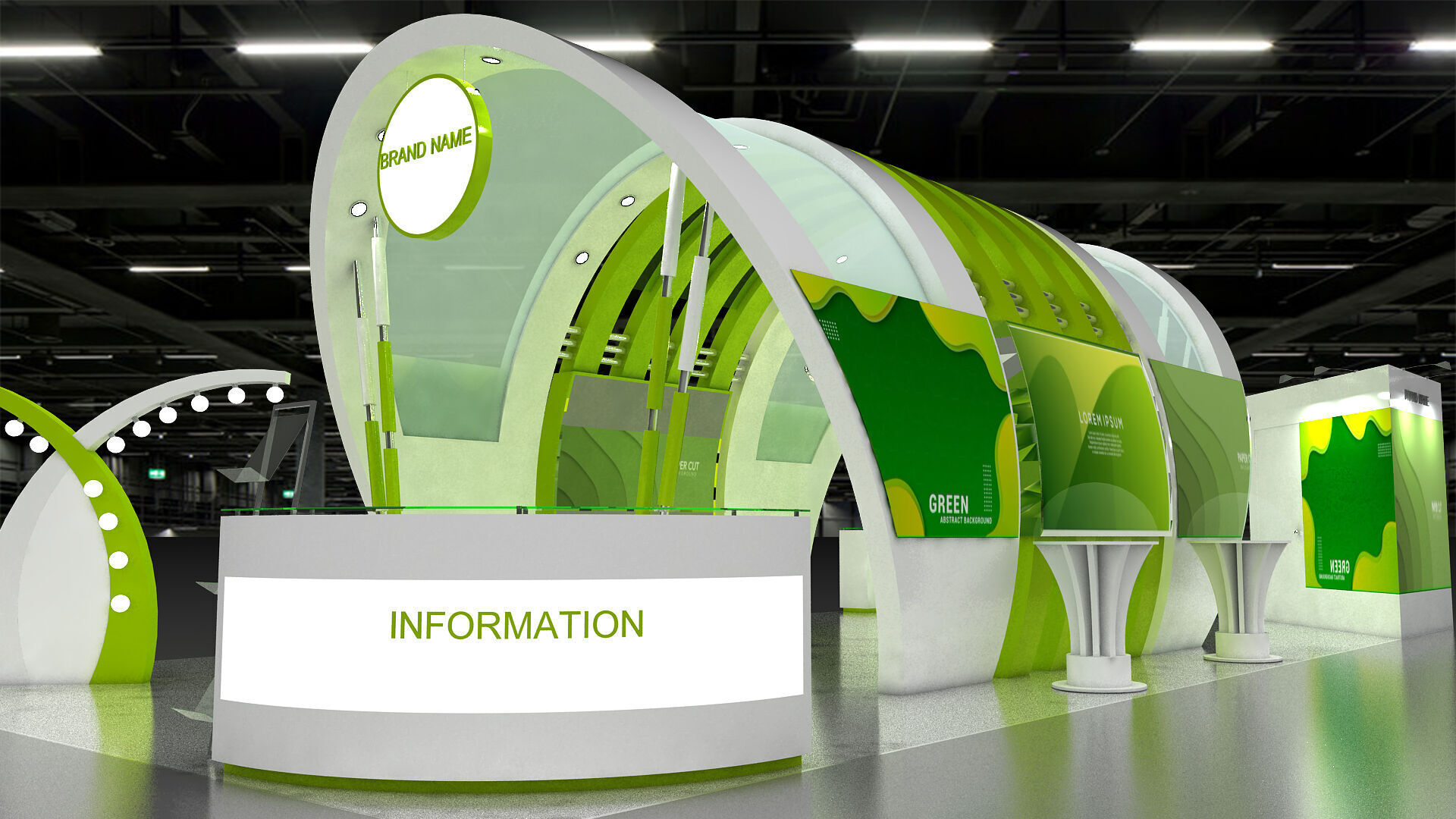 3d model exhibition booth 3D model_2