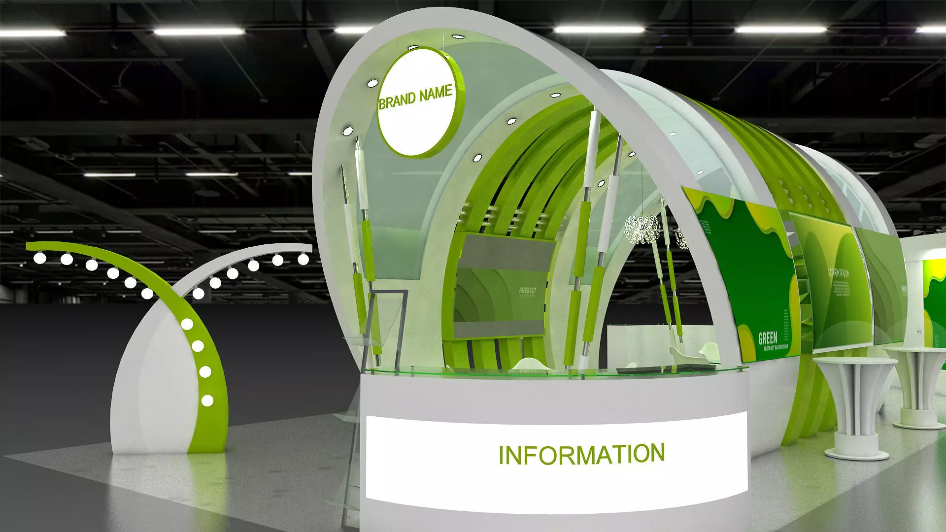 3d model exhibition booth 3D model_0