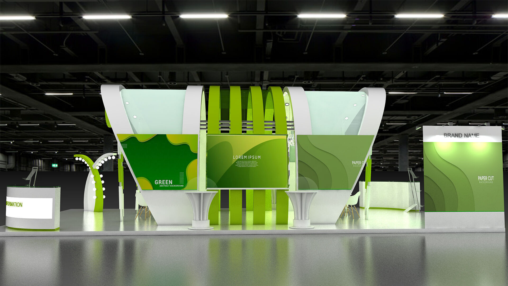 3d model exhibition booth 3D model_4