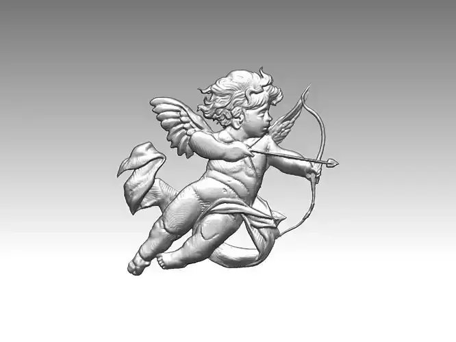 angel boy statue relief