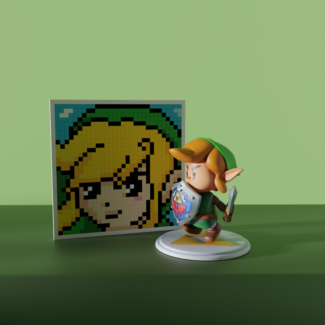 link the legend of zelda 3D model_1