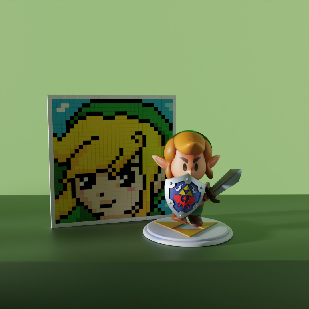 link the legend of zelda 3D model_3