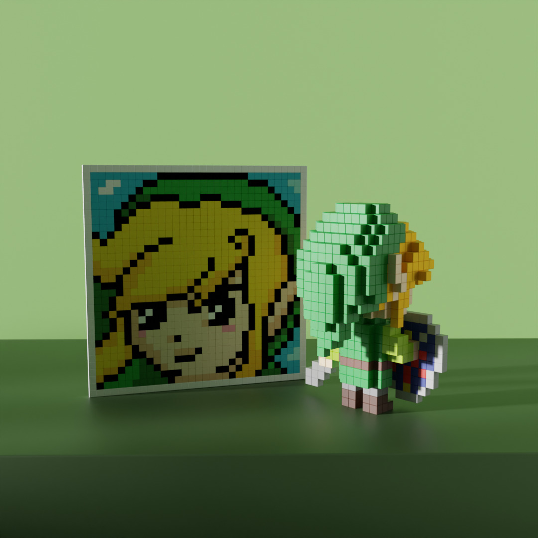 link the legend of zelda 3D model_5