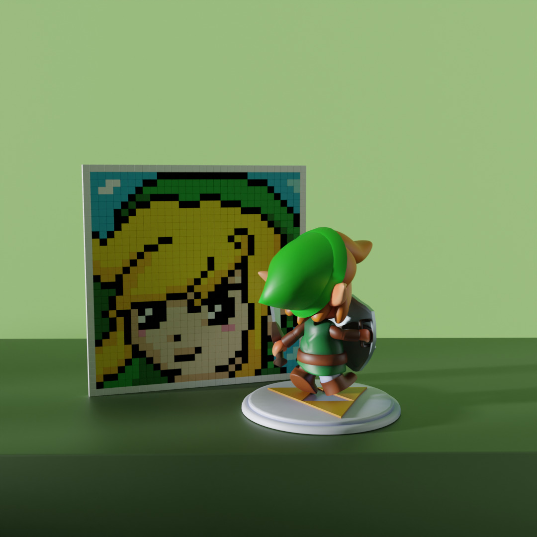 link the legend of zelda 3D model_6
