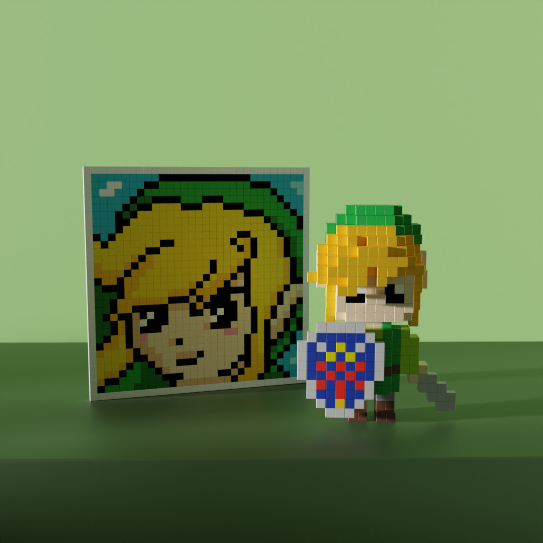 link the legend of zelda 3D model_4